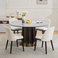Upholstered Dining Chairs, Modern Kitchen Chairs with Thick Cushions