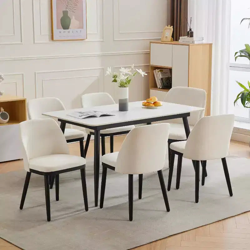 Upholstered Dining Chairs, Modern Kitchen Chairs with Thick Cushions