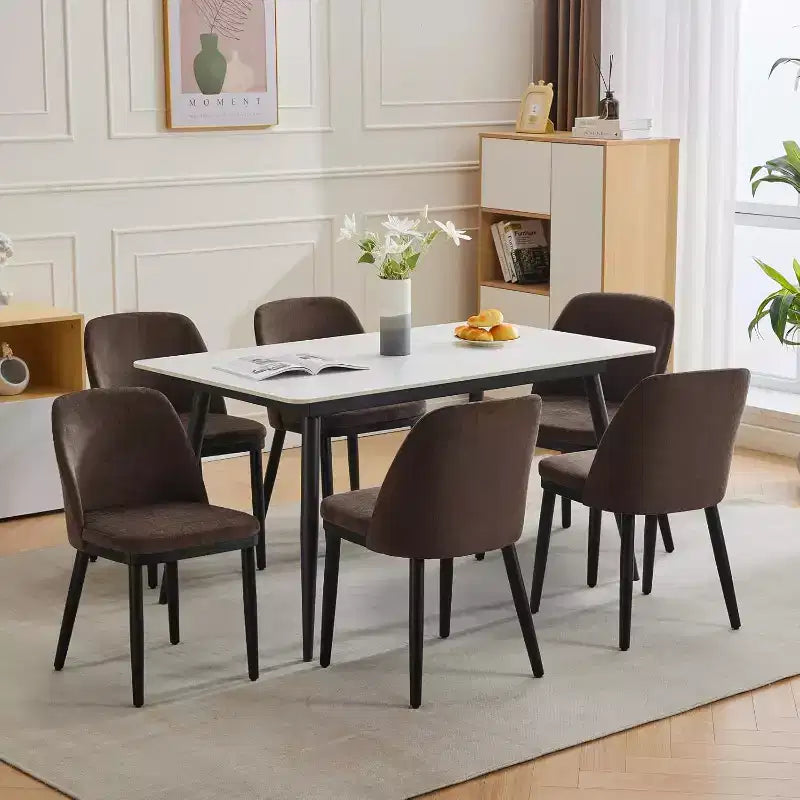 Upholstered Dining Chairs, Modern Kitchen Chairs with Thick Cushions