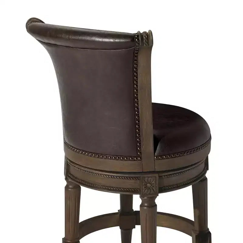 Tabourets de bar pivotants hauteur comptoir en similicuir
