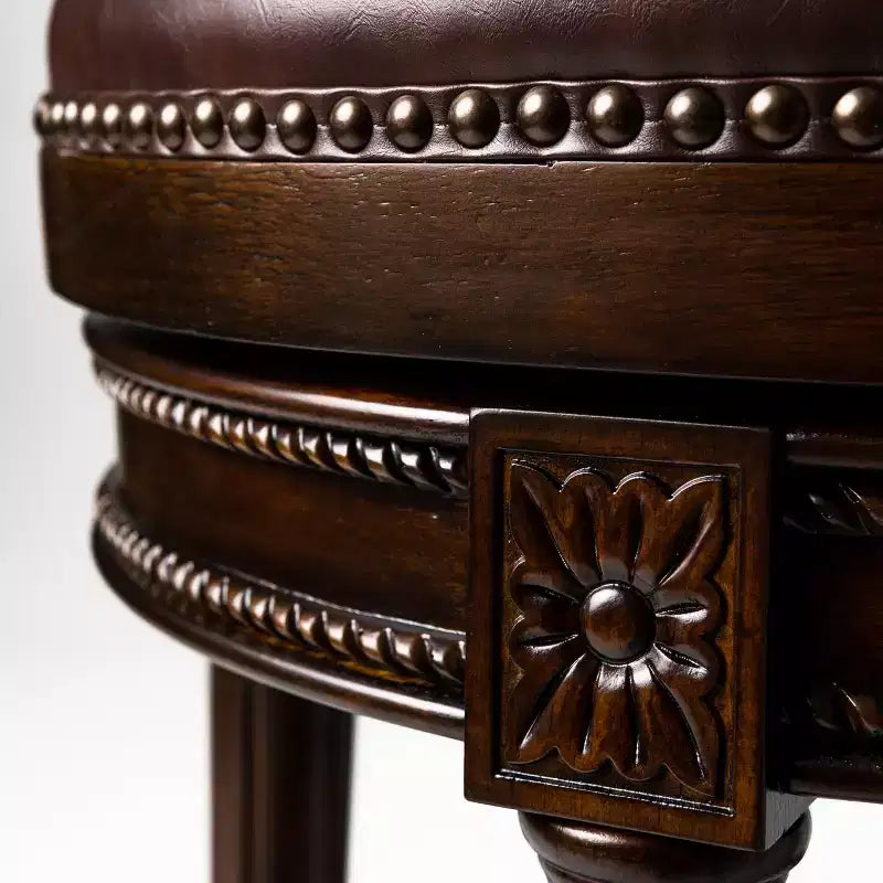 Tabourets de bar pivotants hauteur comptoir en similicuir