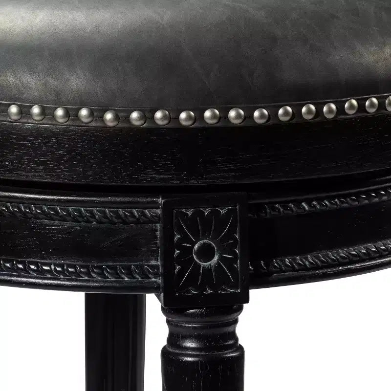 Tabourets de bar pivotants hauteur comptoir en similicuir