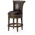 Tabourets de bar pivotants hauteur comptoir en similicuir