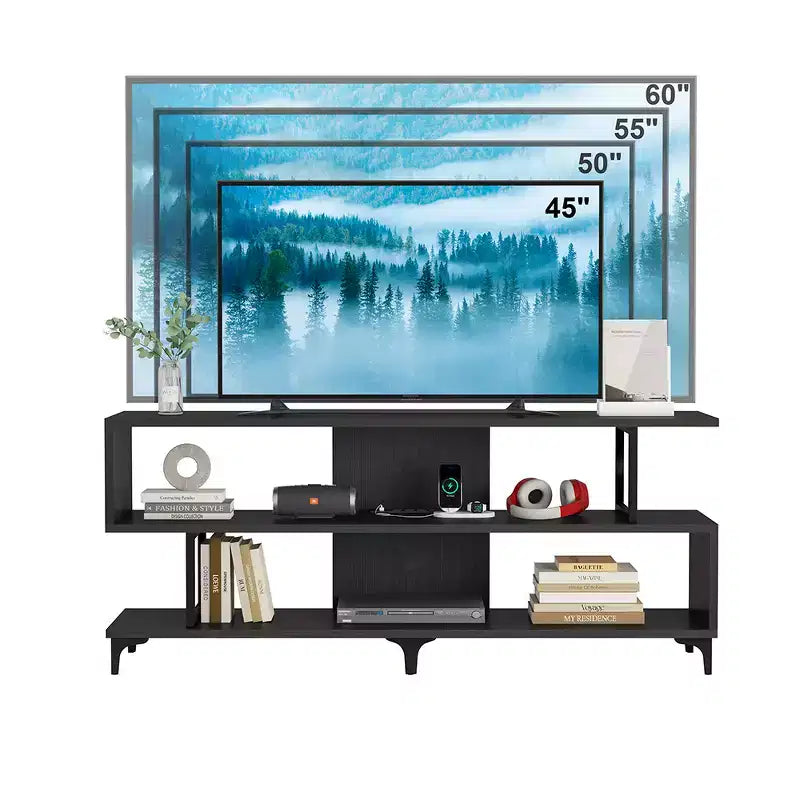 TV Stand for TVs up to 65 Inch, Entertainment Center with Power Outlet, TV and Media Consol