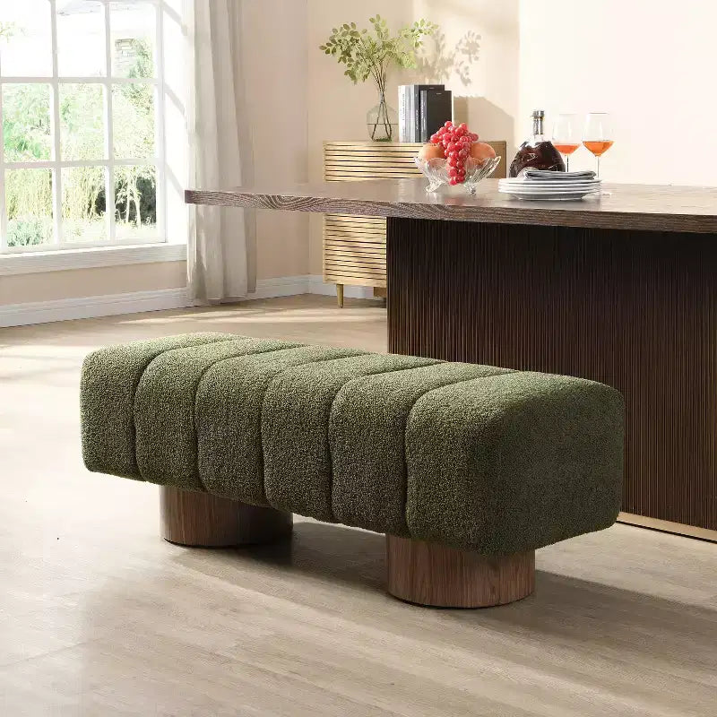 Banc de salle à manger multifonctionnel contemporain en chenille, 50 modèles