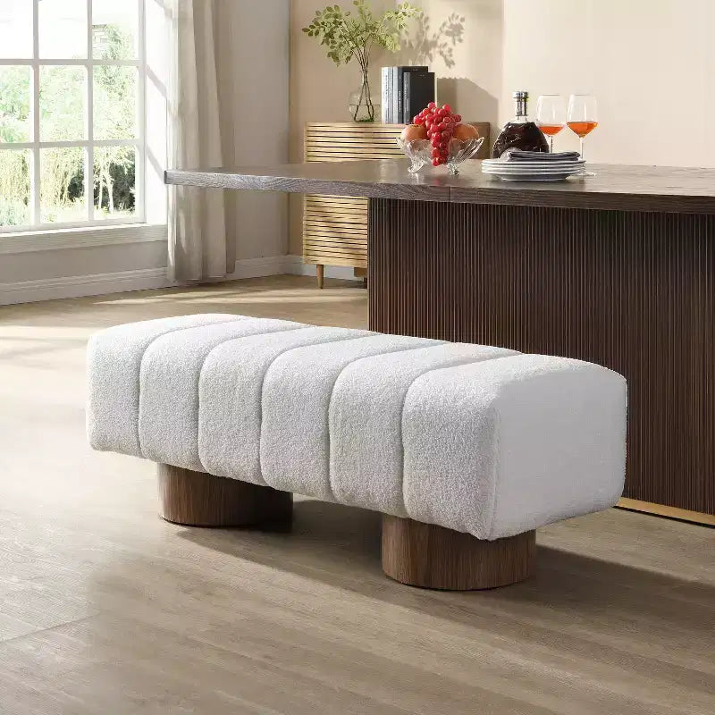 Banc de salle à manger multifonctionnel contemporain en chenille, 50 modèles