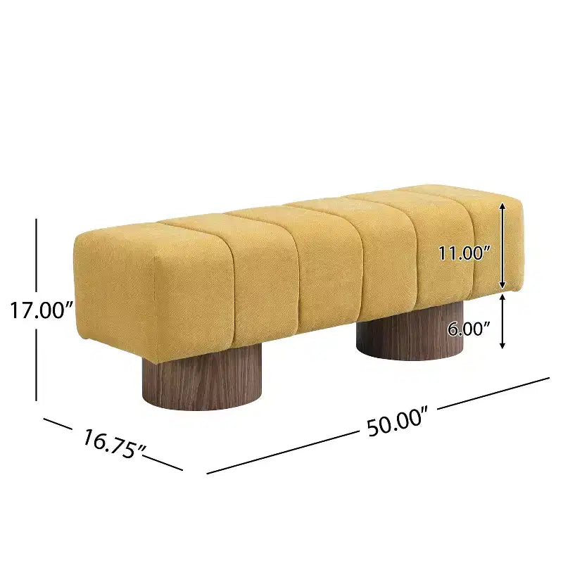 Banc de salle à manger multifonctionnel contemporain en chenille, 50 modèles