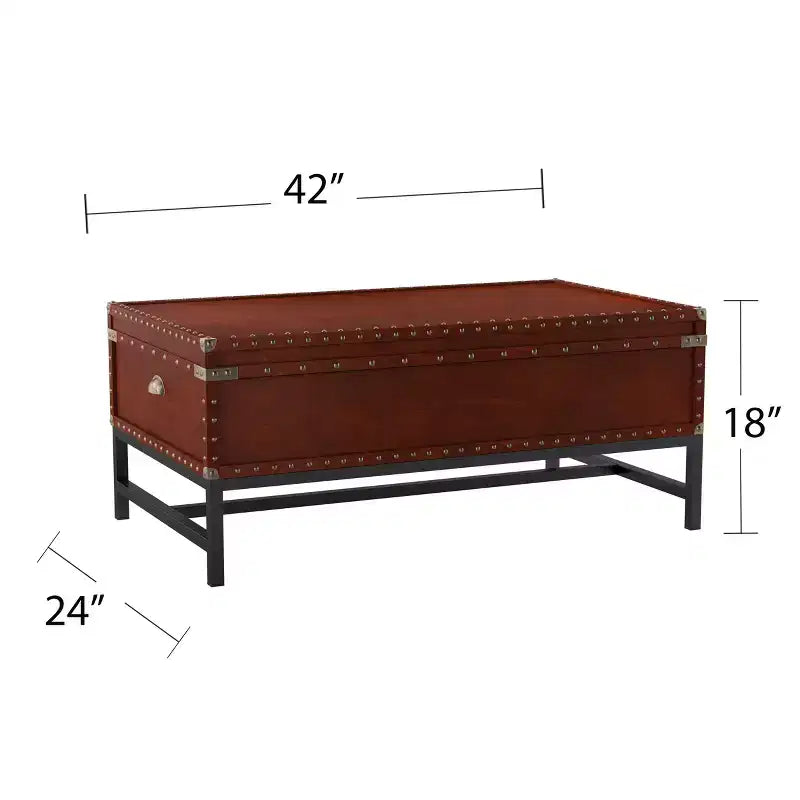 Table basse de rangement - Marron