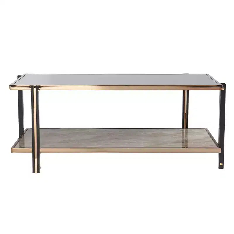 Thornsett Cocktail Table with Mirrored Top - Champagne - SEI