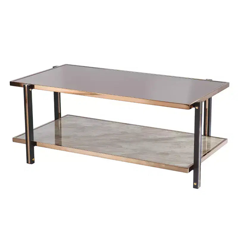 Cocktail Table with Mirrored Top - Champagne