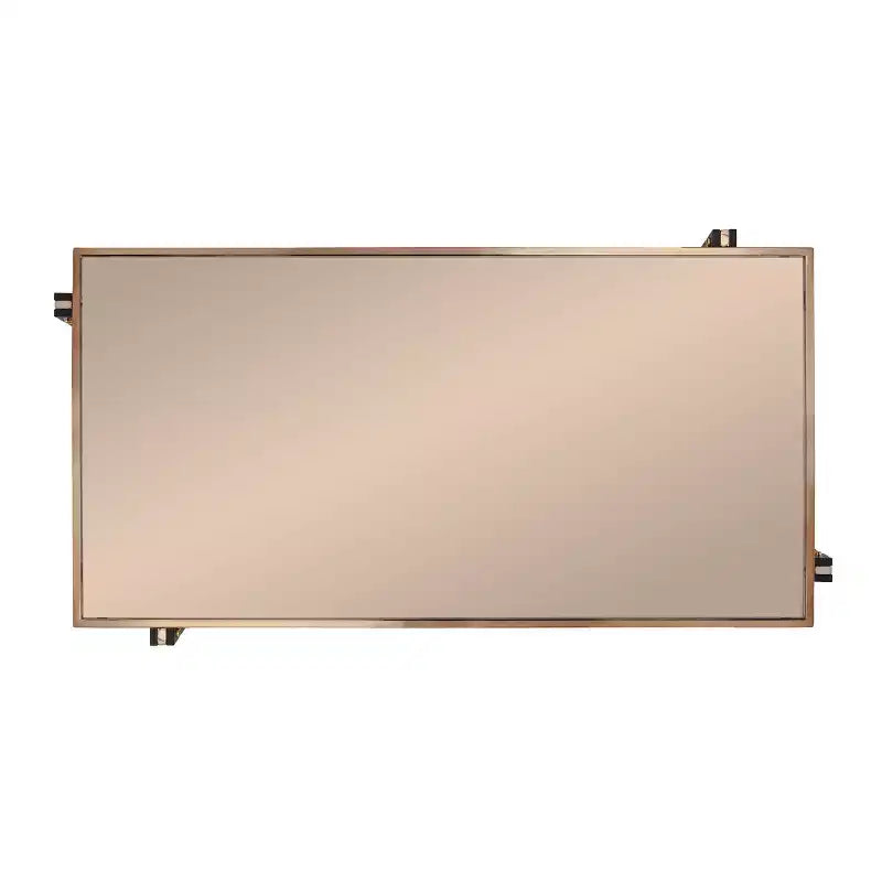 Table basse avec plateau miroir - Champagne