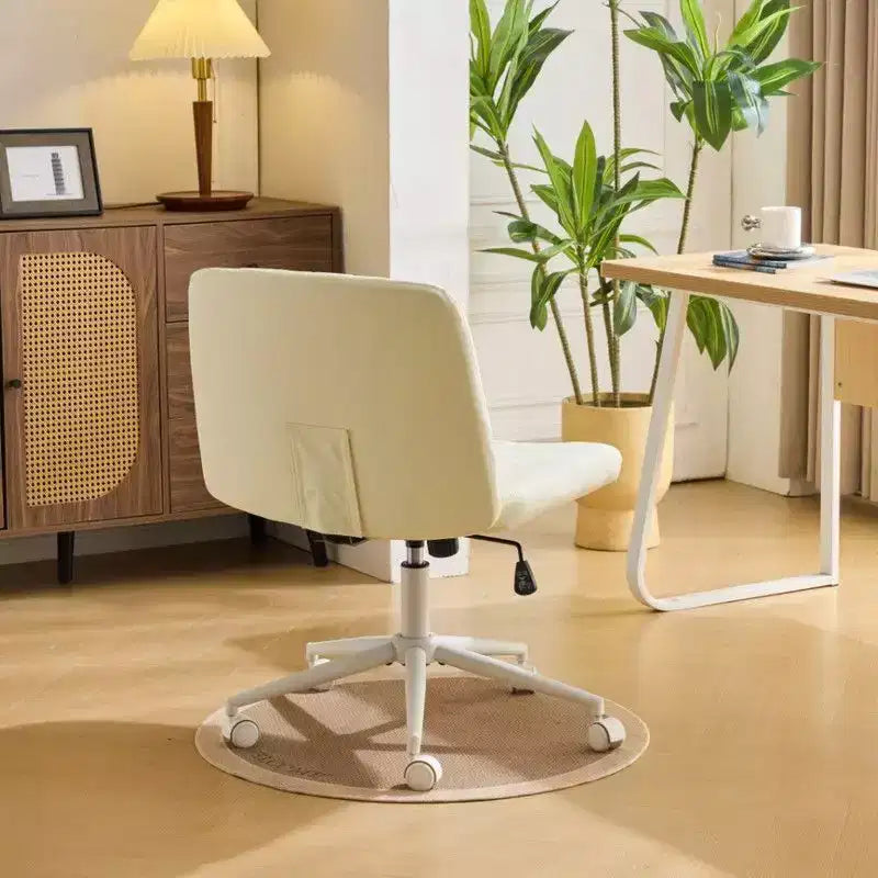 |Chaise de bureau pivotante en cuir vert avocat en forme de patte de chat, réglable en hauteur