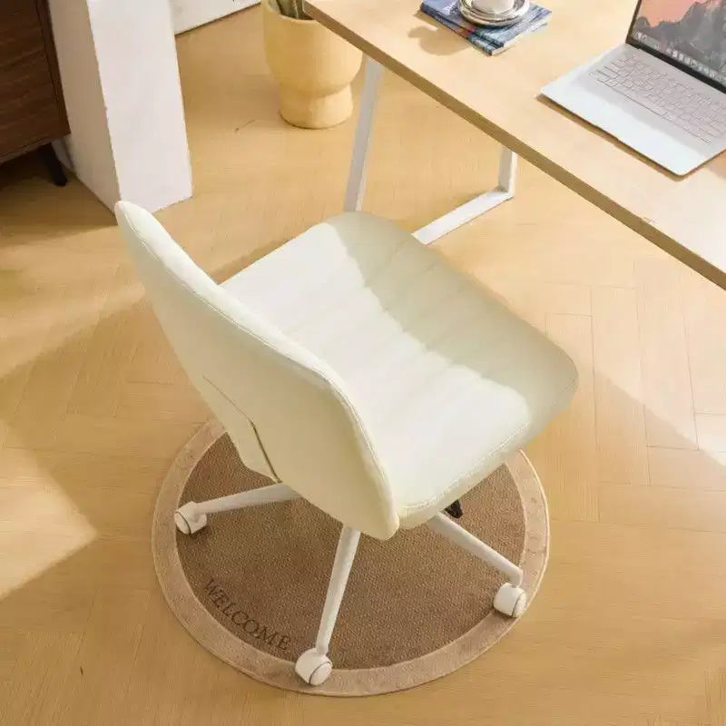 |Chaise de bureau pivotante en cuir vert avocat en forme de patte de chat, réglable en hauteur