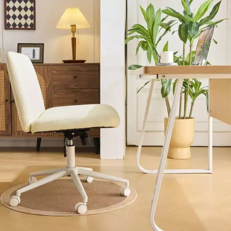 |Chaise de bureau pivotante en cuir vert avocat en forme de patte de chat, réglable en hauteur