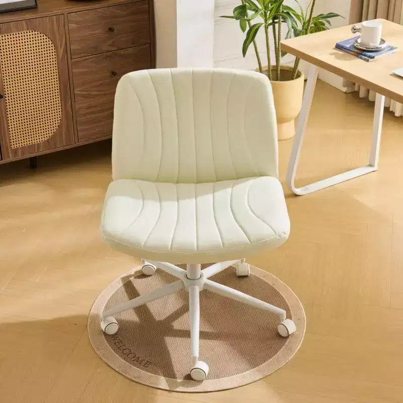 |Chaise de bureau pivotante en cuir vert avocat en forme de patte de chat, réglable en hauteur