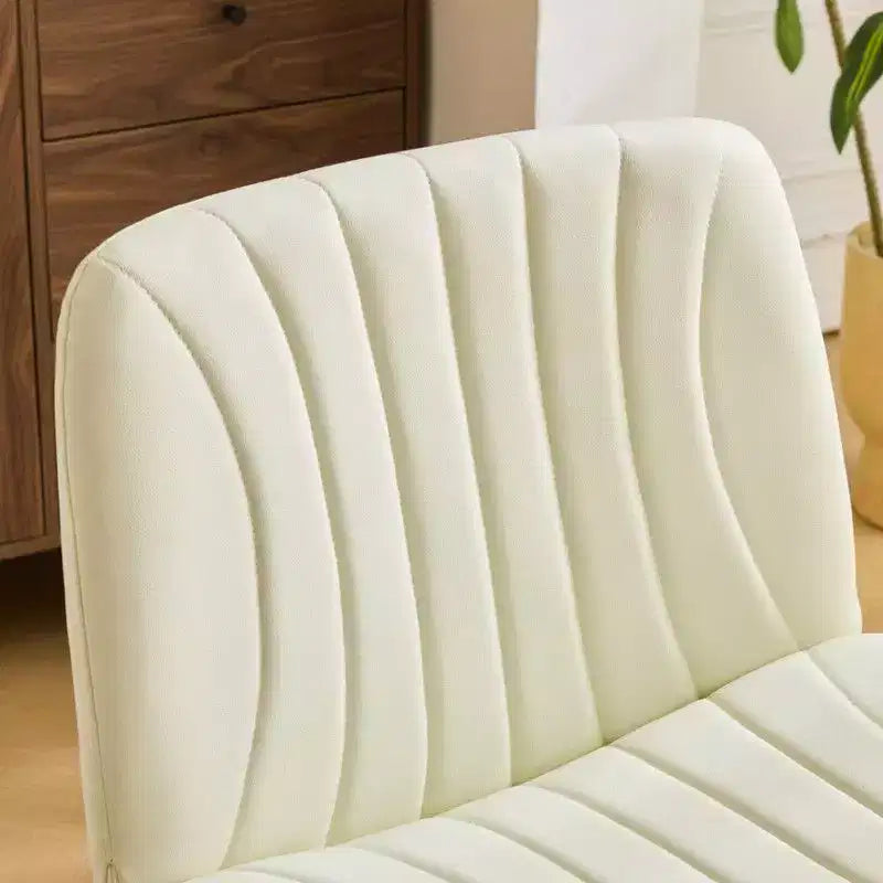 |Chaise de bureau pivotante en cuir vert avocat en forme de patte de chat, réglable en hauteur