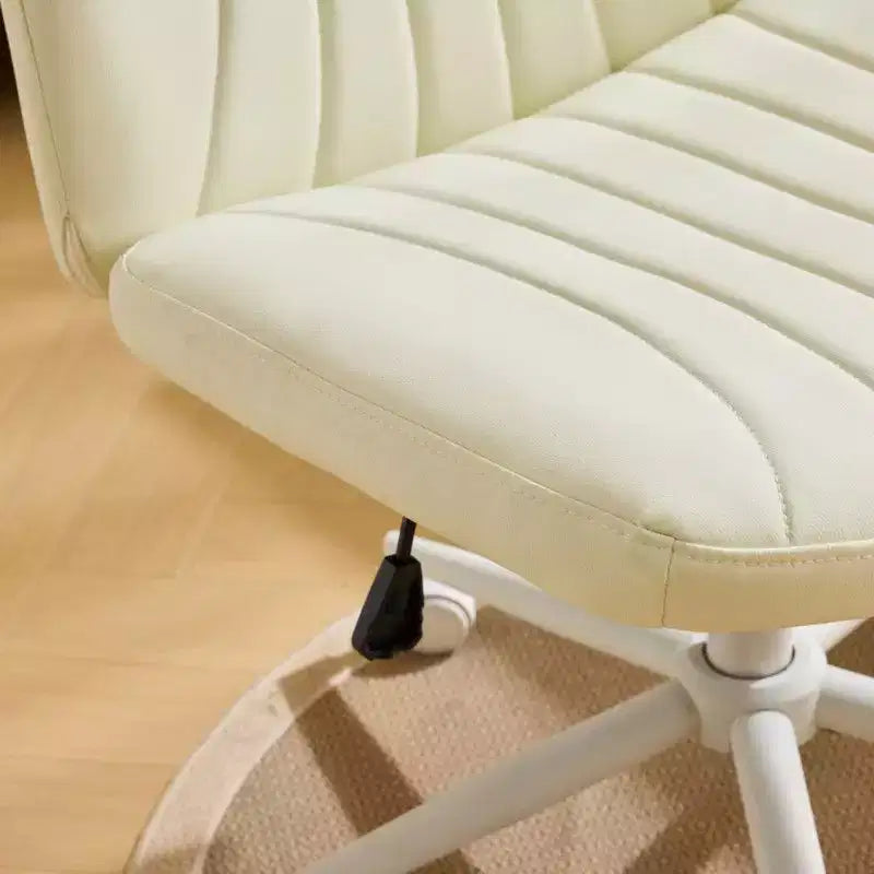 |Chaise de bureau pivotante en cuir vert avocat en forme de patte de chat, réglable en hauteur