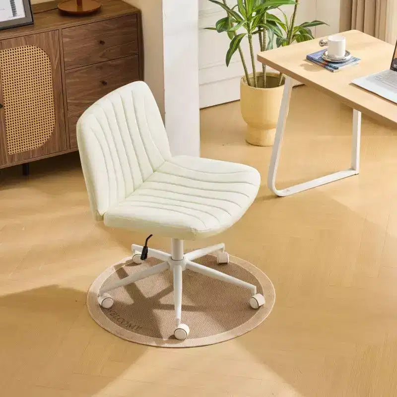 |Chaise de bureau pivotante en cuir vert avocat en forme de patte de chat, réglable en hauteur