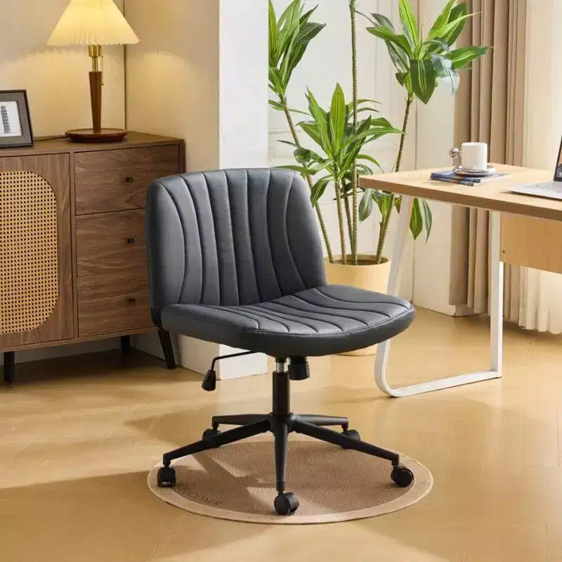|Chaise de bureau pivotante en cuir vert avocat en forme de patte de chat, réglable en hauteur