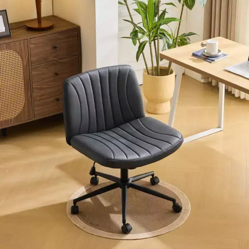 |Chaise de bureau pivotante en cuir vert avocat en forme de patte de chat, réglable en hauteur