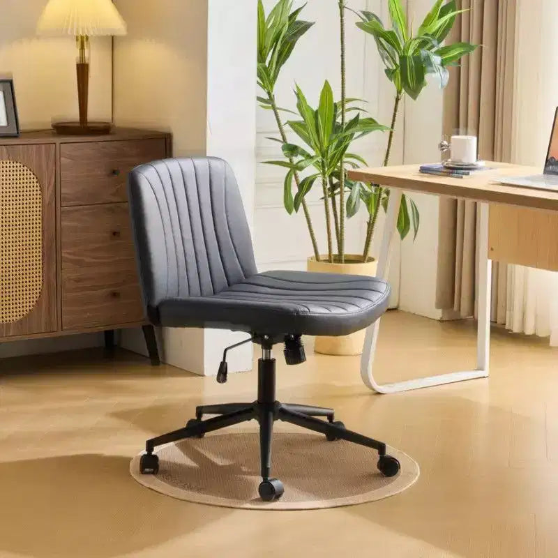 |Chaise de bureau pivotante en cuir vert avocat en forme de patte de chat, réglable en hauteur