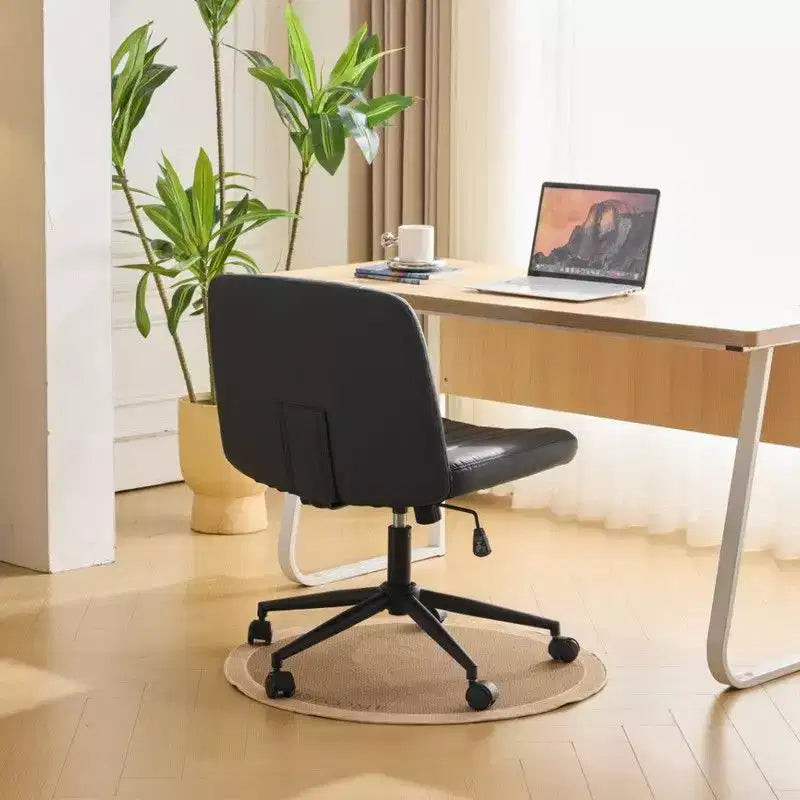 |Chaise de bureau pivotante en cuir vert avocat en forme de patte de chat, réglable en hauteur