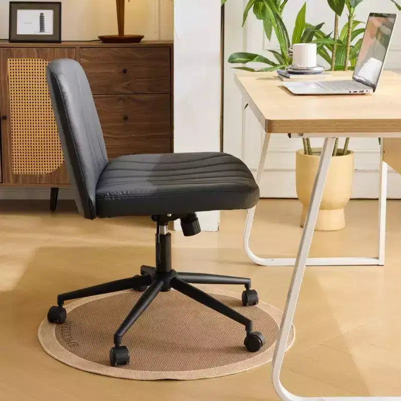 |Chaise de bureau pivotante en cuir vert avocat en forme de patte de chat, réglable en hauteur