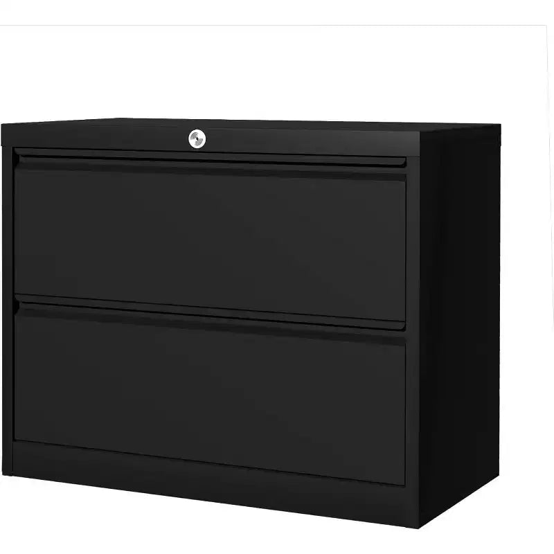 2 Drawer Lateral File Cabinet with Lock, Filing Cabinets for Home Office, Storage Cabinets for Hanging Files Letter/Legal/F4/A4