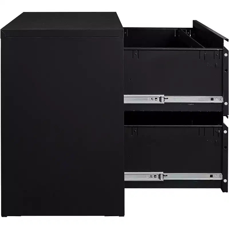 2 Drawer Lateral File Cabinet with Lock, Filing Cabinets for Home Office, Storage Cabinets for Hanging Files Letter/Legal/F4/A4