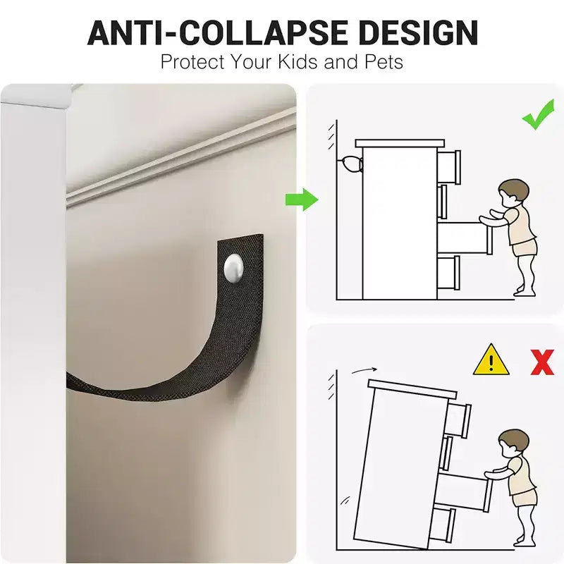 Commode à 6 tiroirs, commode moderne en bois avec poignées dorées et espace de rangement, chiffonnier
