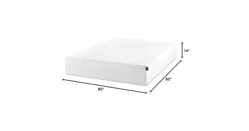 14 Inch Queen Green Tea Memory Foam Mattress, Medium Firm Feel, Zoned Pressure Relief, Certified Safe Foams & Fabric, Mattress in A Box