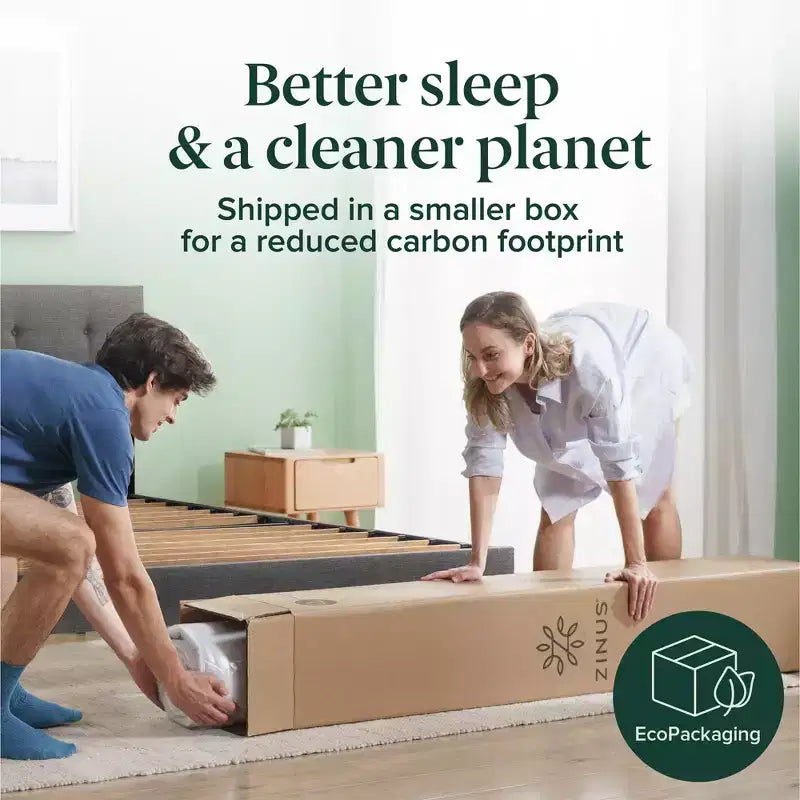 Matelas hybride 6 pouces en mousse et ressorts [Nouvelle version], jumeau, fermeté moyenne, support durable, mousses et tissu certifiés sûrs, matelas en boîte