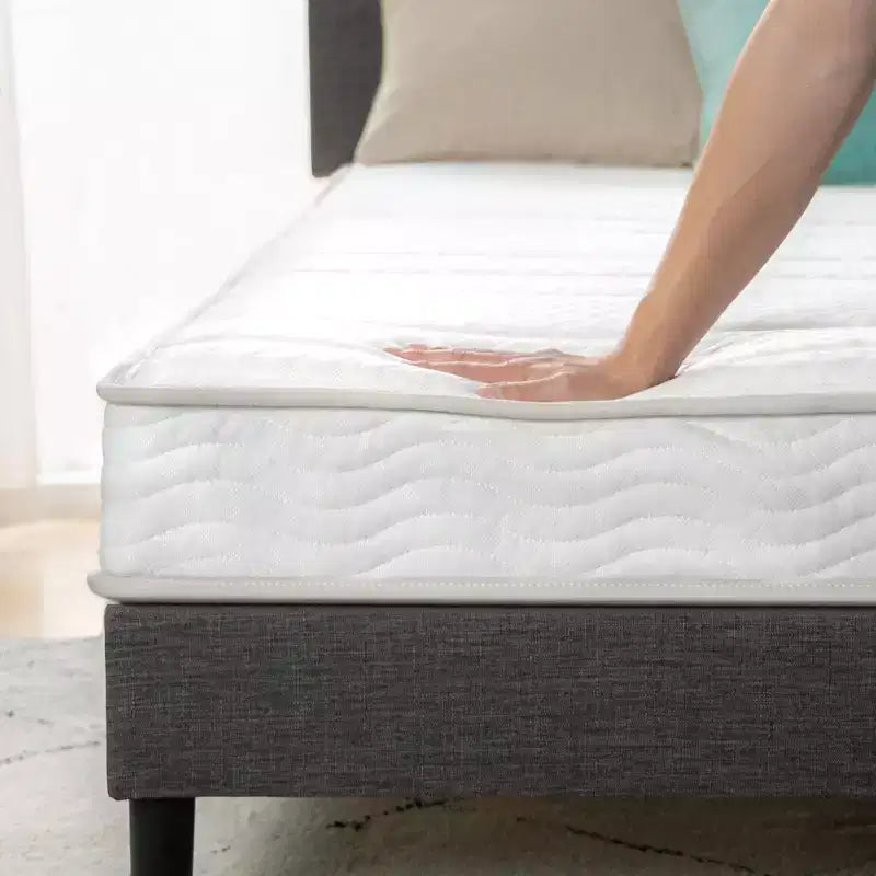 Matelas hybride 6 pouces en mousse et ressorts [Nouvelle version], jumeau, fermeté moyenne, support durable, mousses et tissu certifiés sûrs, matelas en boîte