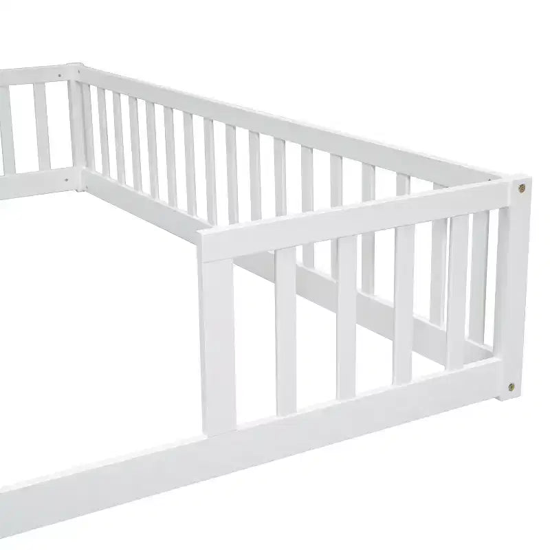 Lit mezzanine double, espace bureau sous le lit, bois de pin massif, gain de place.