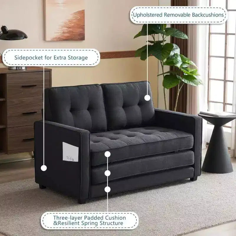 |53.5 inch Upholstered Sleeper Sofa